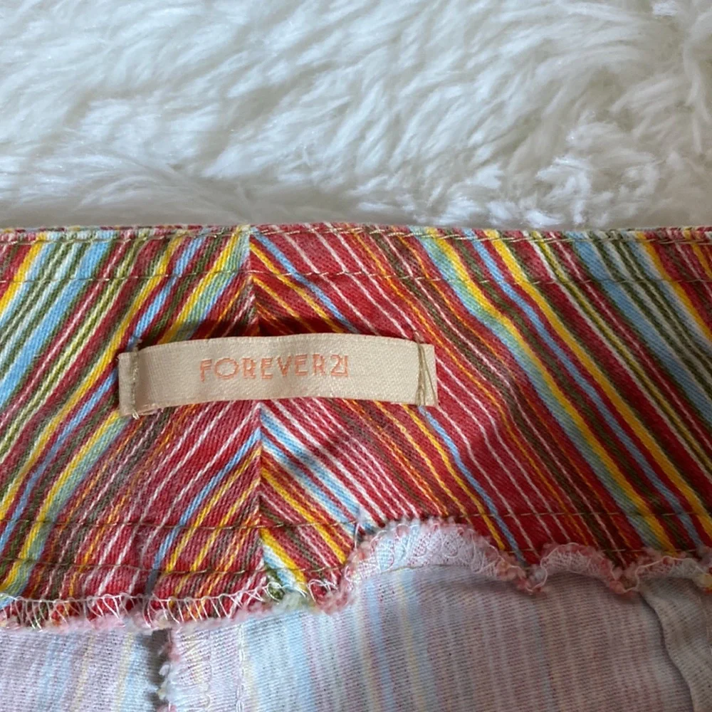 Forever 21 Y2K Super Low Rise Multicolor Striped Bootcut Pants - Picture 6 of 12